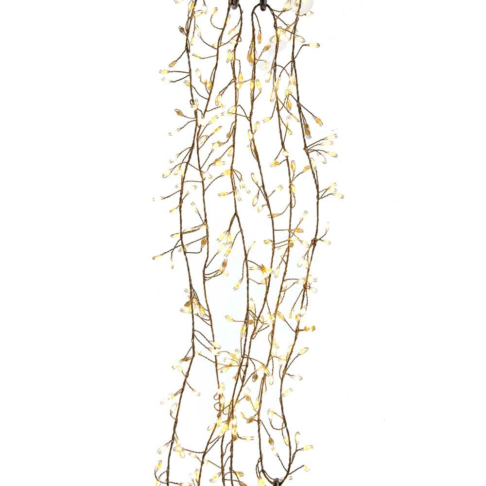 Kurt Adler 300-Warm White Superbright Twinkle LED Cluster Light Set